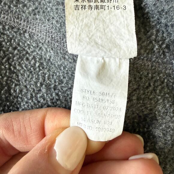 L.L.Bean Recycled Fleece Full Zip Jacket Women’s XL Gray Outdoors Hiking - Picture 11 of 11